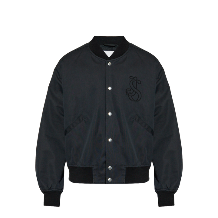 Logo Bomber Jacket - Black