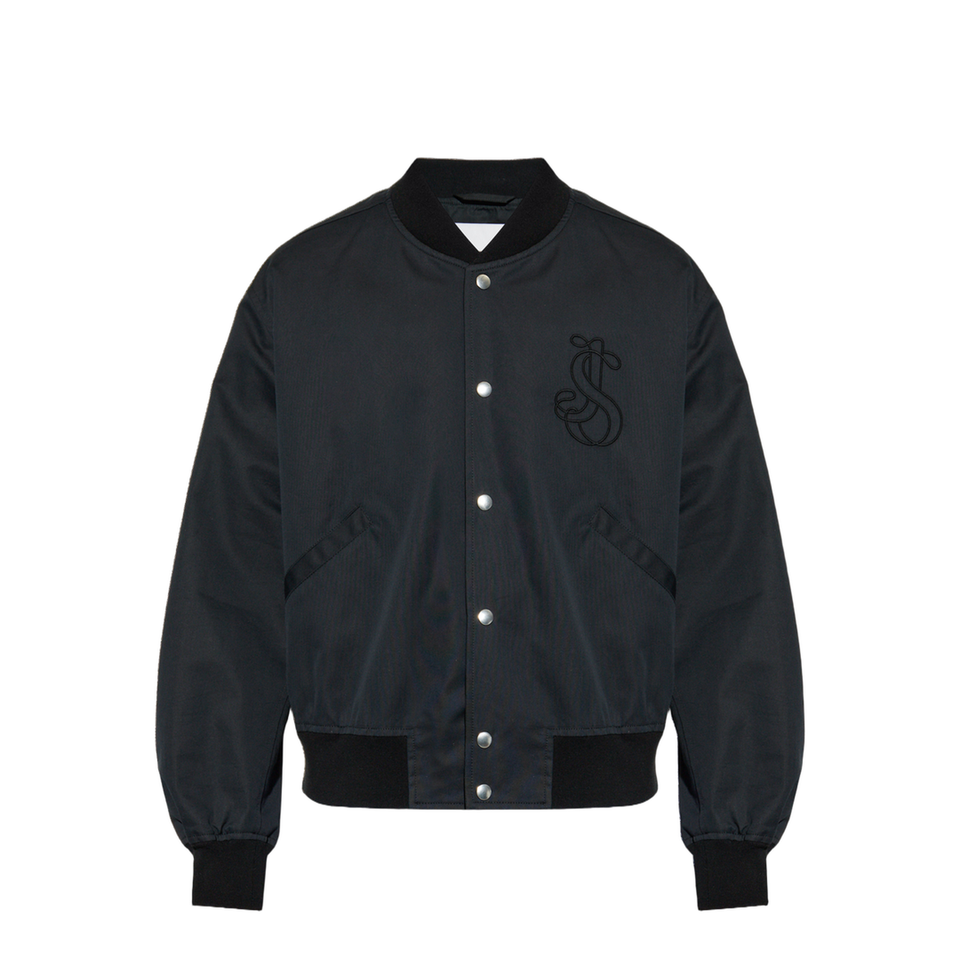 Logo Bomber Jacket - Black