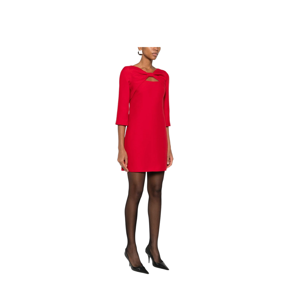 Wool And Silk Mini Dress