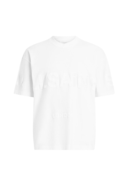 ALL SAINTS BIGGY SS CREW OPTIC WHITE TSHIRT