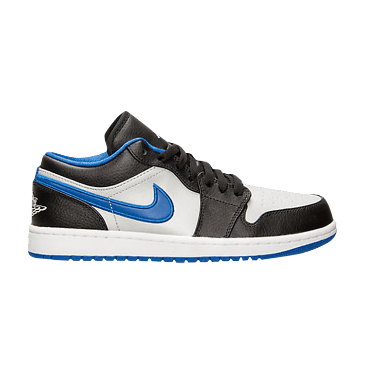 Air Jordan 1 Low Black Game Royal Metallic Platinum