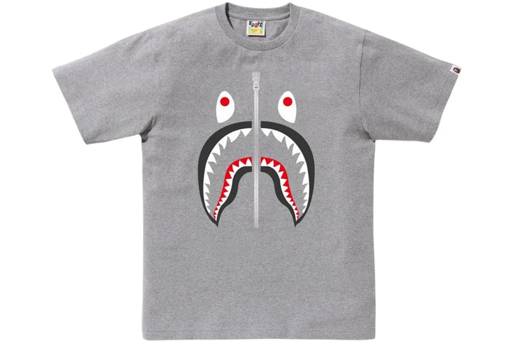 BAPE A Bathing Ape Shark T-Shirt Gray