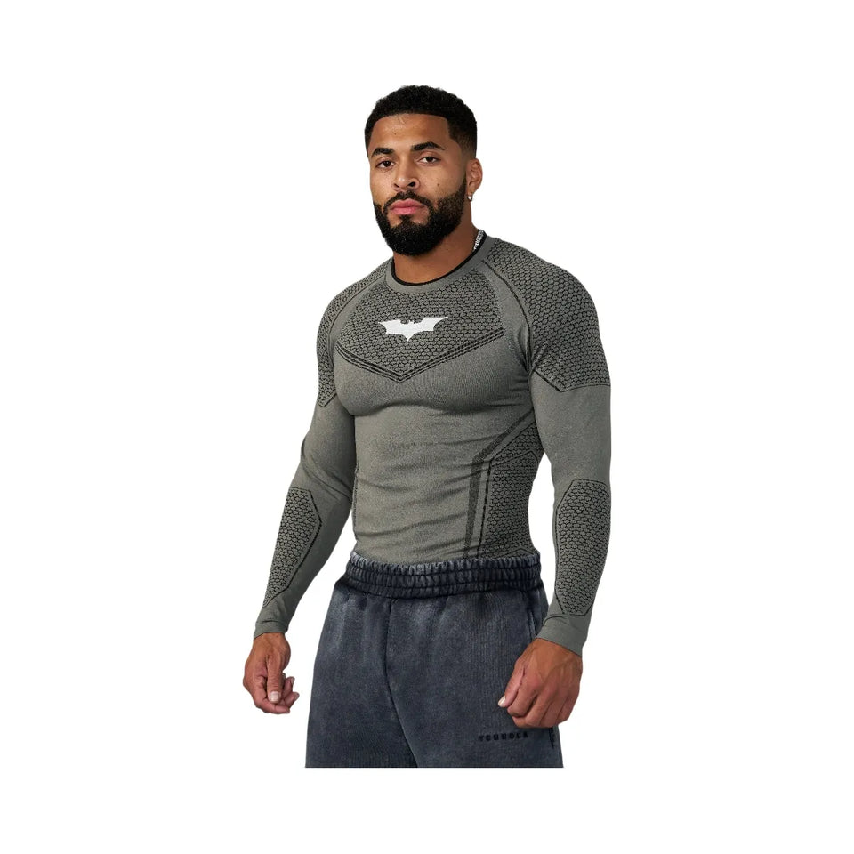 YoungLA Batman Compression Longsleeves 'Dark Grey'