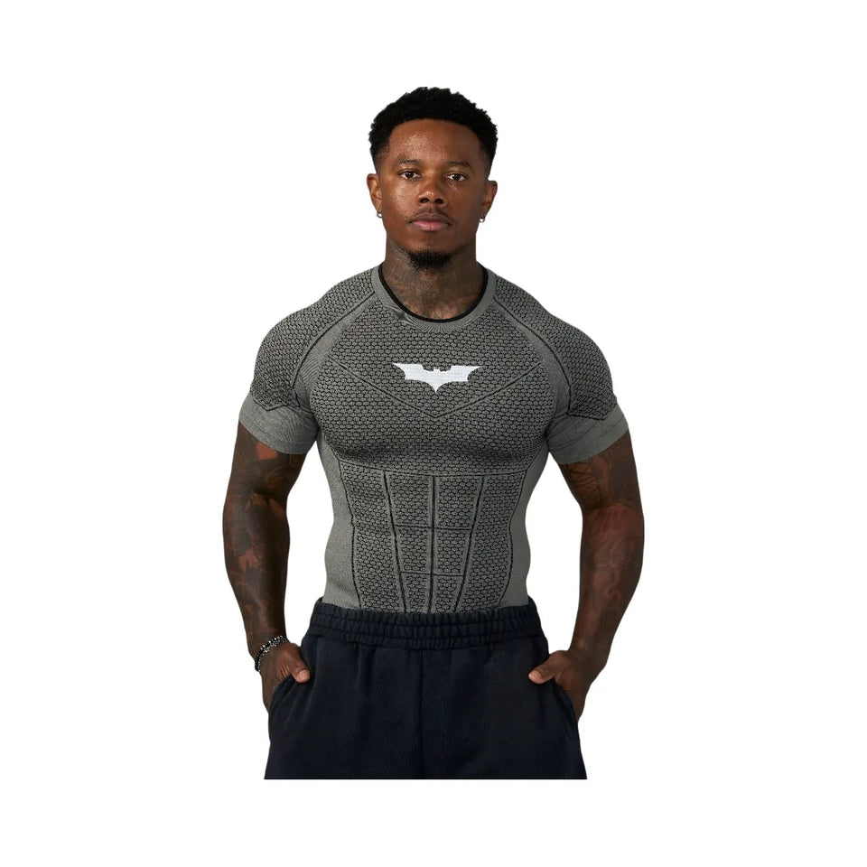 YoungLA Batman Compression Tees 'Grey Green'