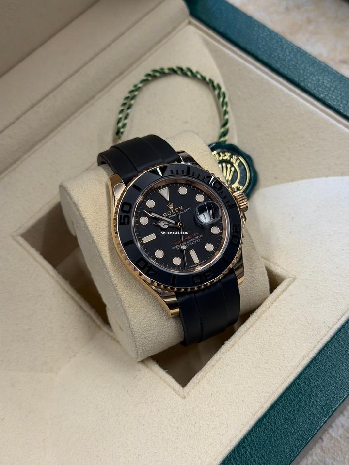 Rolex | Yacht-Master | 116655 | Rose gold | 40 mm | Rubber | Black | Automatic