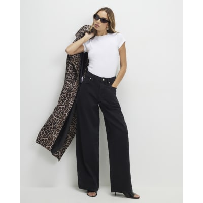 Black Classic Barrel Jeans
