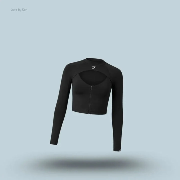 Gymshark Dipped Long Sleeve 1/4 Zip Jacket