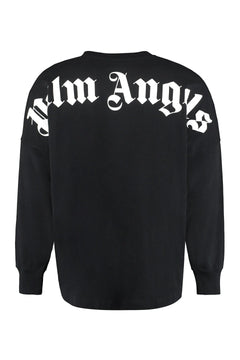 Palm Angels Classic Back Logo Oversized Black L/S T-Shirt