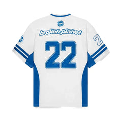 Broken Planet Football Jersey Broken Planet White Blue