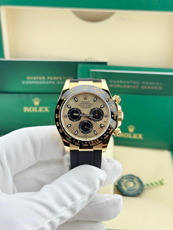Rolex | Daytona | 116518LN | Yellow gold | 40 x 43 mm | Rubber | Gold | Automatic