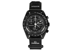 Swatch x Omega Bioceramic Moonswatch Mission To Moonphase Snoopy Black