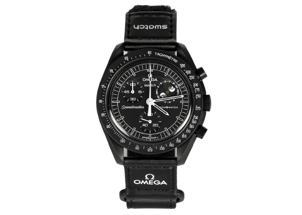 Swatch x Omega Bioceramic Moonswatch Mission To Moonphase Snoopy Black