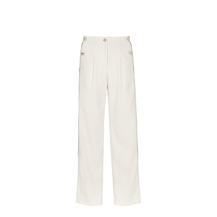 Wide-Leg Bouclé Pants
