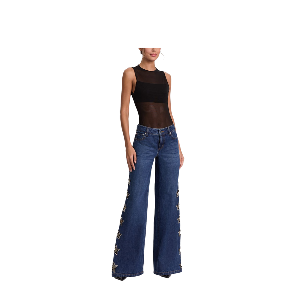 Amazing Embellished Jean In Dark Rinse