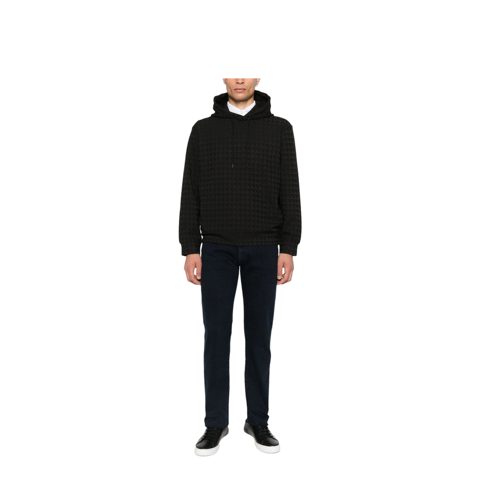 Lyocell-blend Jacquard Jersey Hoodie