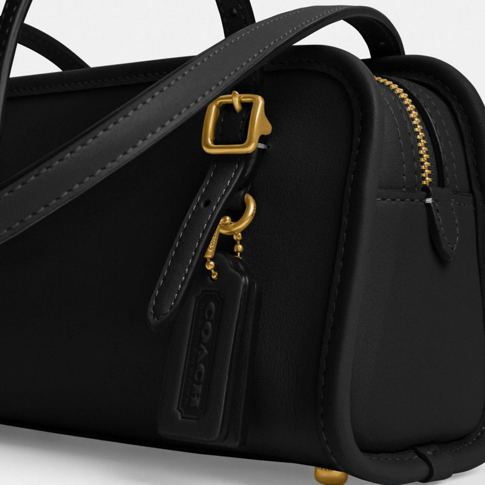 Coach Swing Zip Bag 20 Brass-Black