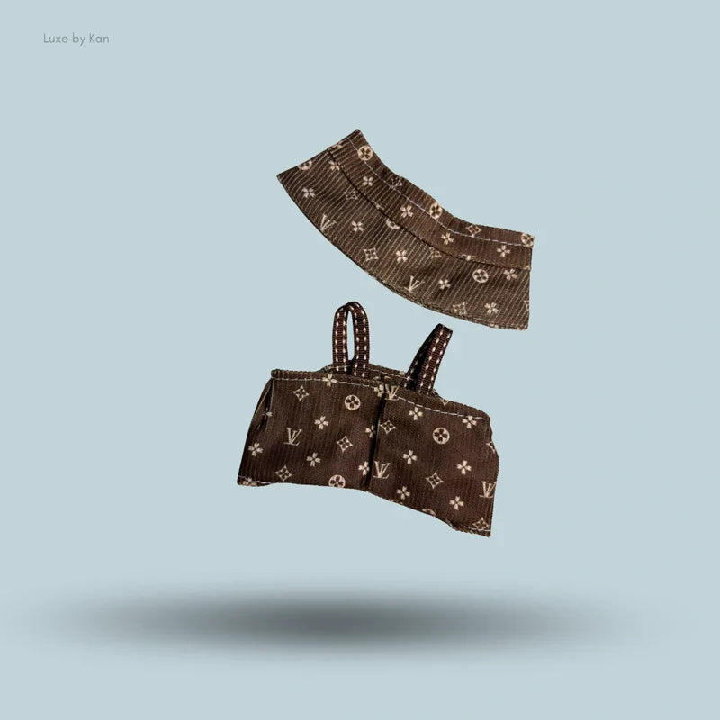 Pop Mart Labubu Doll Luxe Monogram Outfit - 2 Piece Set