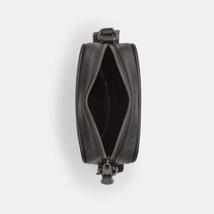 Coach Sullivan Crossbody Bag In Signature Canvas With Patches Gunmetal-Charcoal Multi