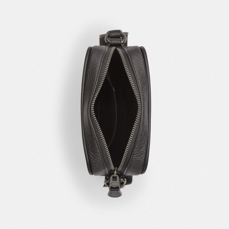 Coach Sullivan Crossbody Bag In Signature Canvas With Patches Gunmetal-Charcoal Multi