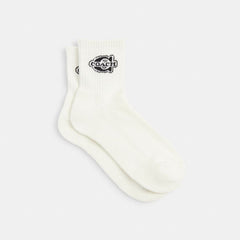 Coach Soho Quarter Crew Socks Chalk