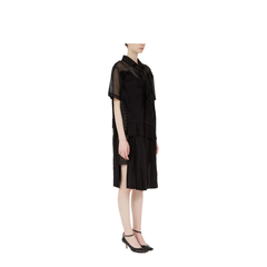 Black Mesh Design Dress