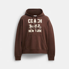 Coach Horse And Carriage Hoodie Brown
