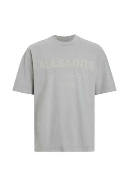 ALL SAINTS LASER SS CREW SKLINE GREY