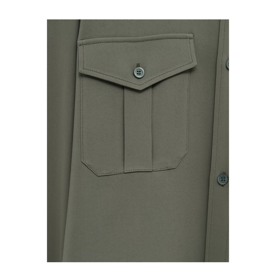 Shirt in Viscose Blend Green