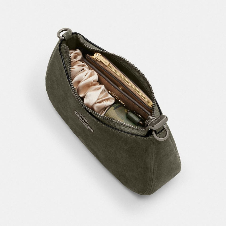 Coach Teri Mini Crossbody Bag Gunmetal Army Green