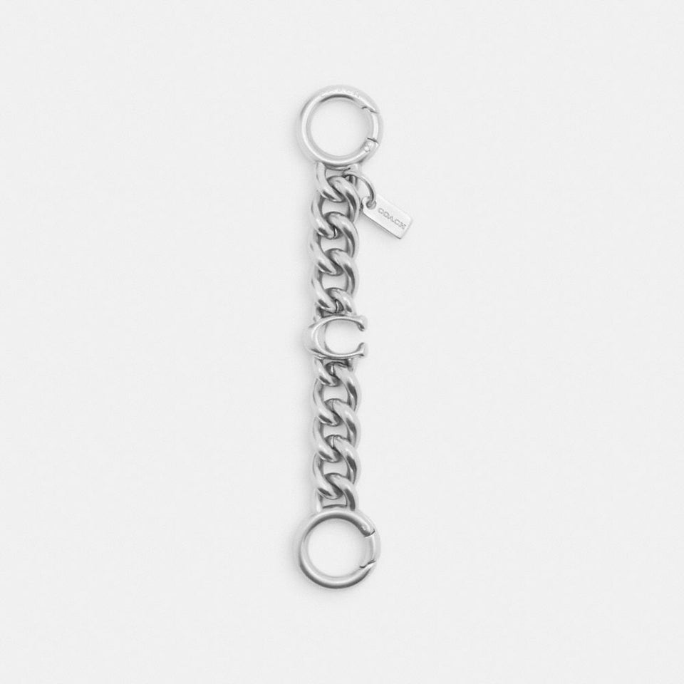 Coach Signature Strap Extender Silver-Silver