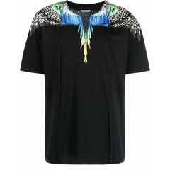 MARCELO BURLON PATCHWORK WINGS T-Shirt BLACK