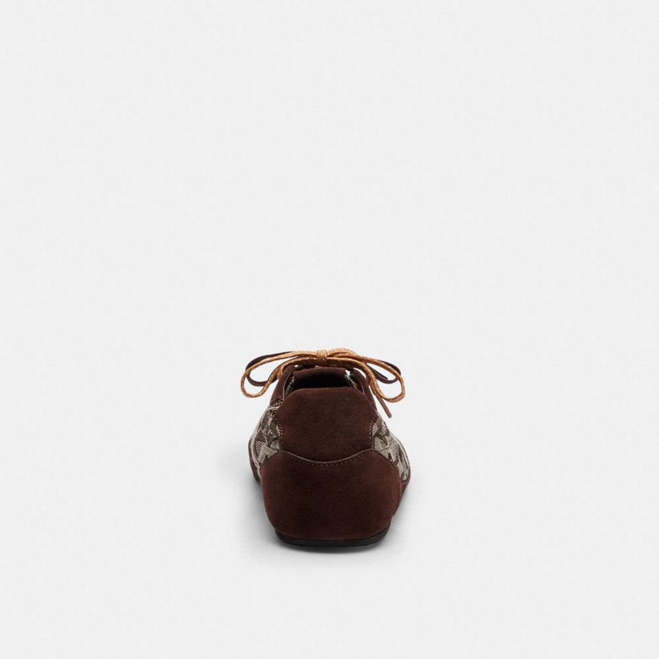 Men's Coach Soft Sneaker In Signature Jacquard Maple Oak