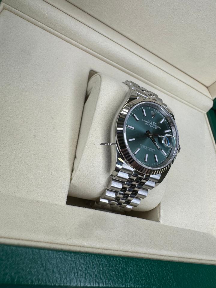 Rolex | Datejust | 126234 | Gold/Steel | 36 mm | Steel | Green | Automatic