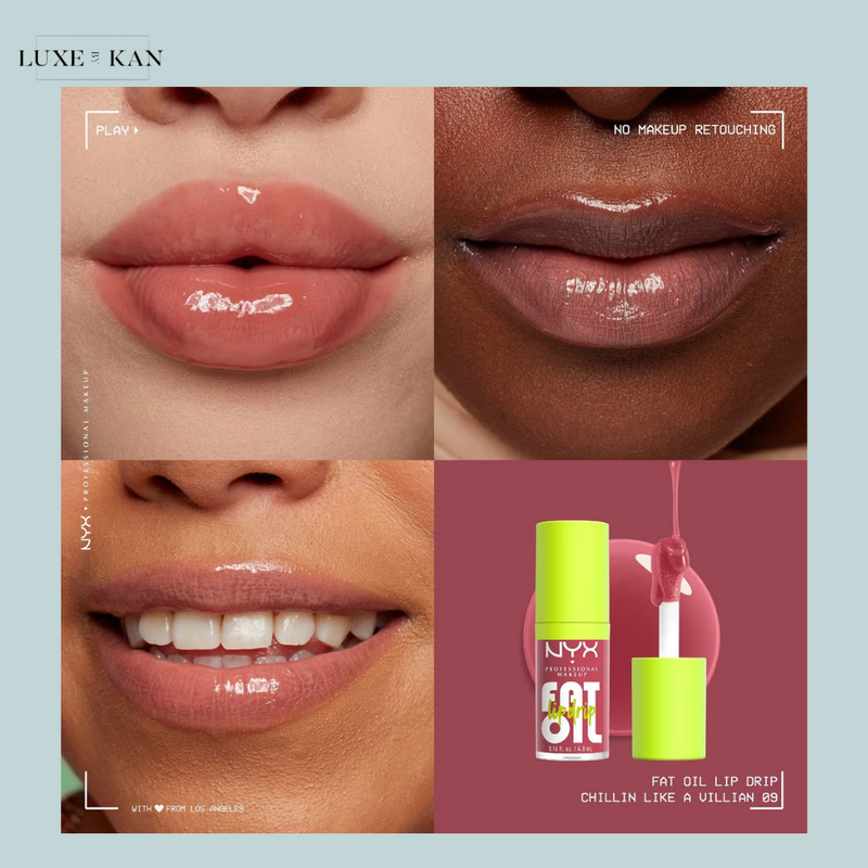 NYX Professional Makeup Fat Oil Lip Drip 12H Hydration Non-Sticky Finish Lip Gloss 4.8ml (Various Shades)