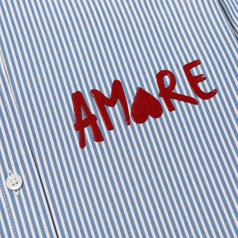City Off Domes Aamore Blue Stripe Shirt