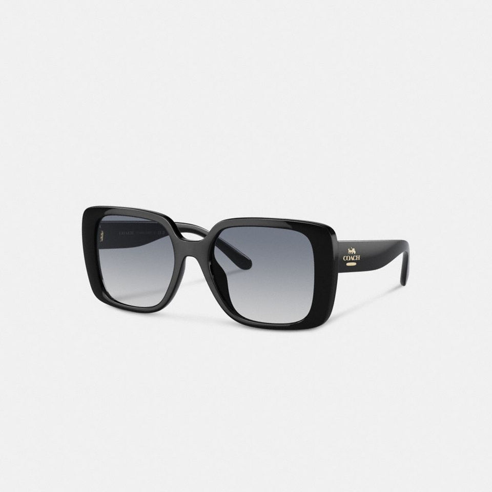 Coach Oversized Square Sunglasses Black