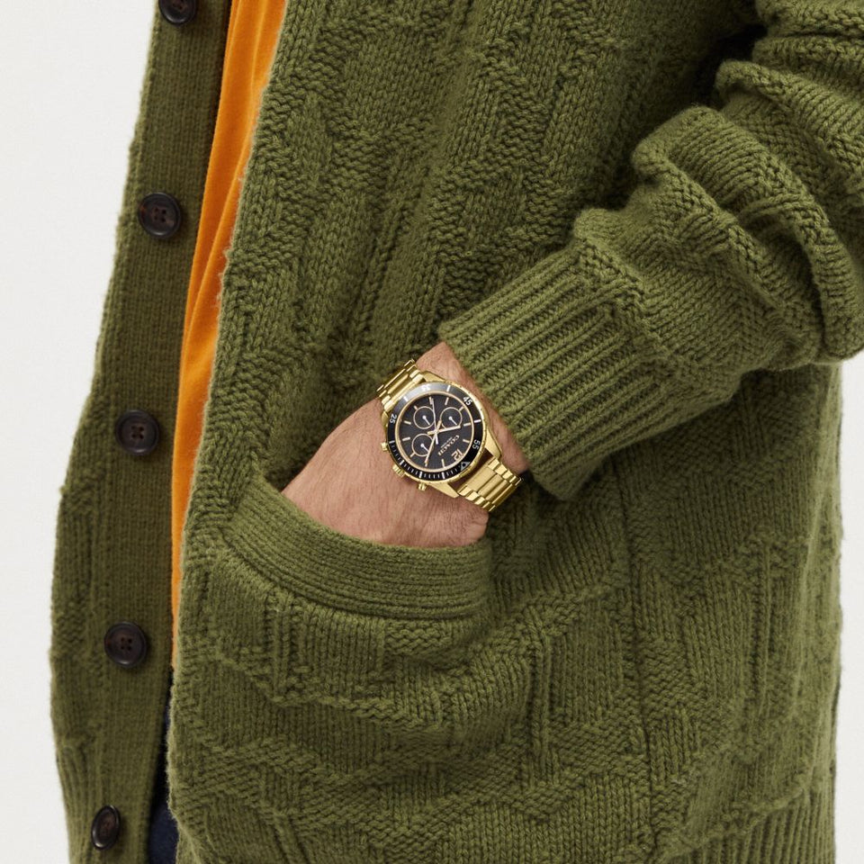 Coach Cole Watch, Gold - 44 mm