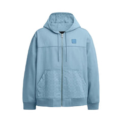 Coach Denim Hooded Zip Jacket Mountain Spring