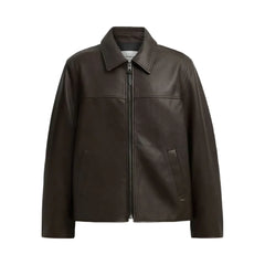 Coach Leather Jacket Burnt Espresso