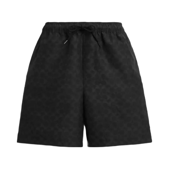 Coach Signature Swim Trunks In Recycled Polyester in Dark Charcoal