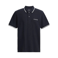 Coach Signature Trim Polo Navy