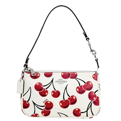Coach Women's Nolita Small Convertible Wristlet with Cherry Print (Chalk Multi)