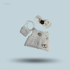 PopMart Labubu Doll Tweed Elegance Outfit - 3 Piece Set