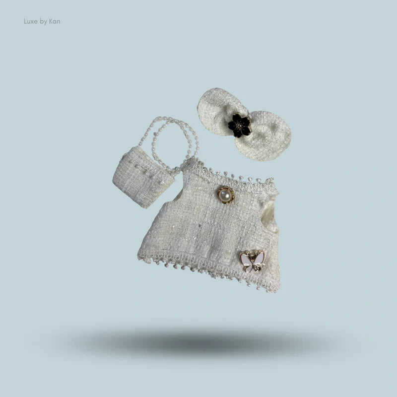 PopMart Labubu Doll Tweed Elegance Outfit - 3 Piece Set
