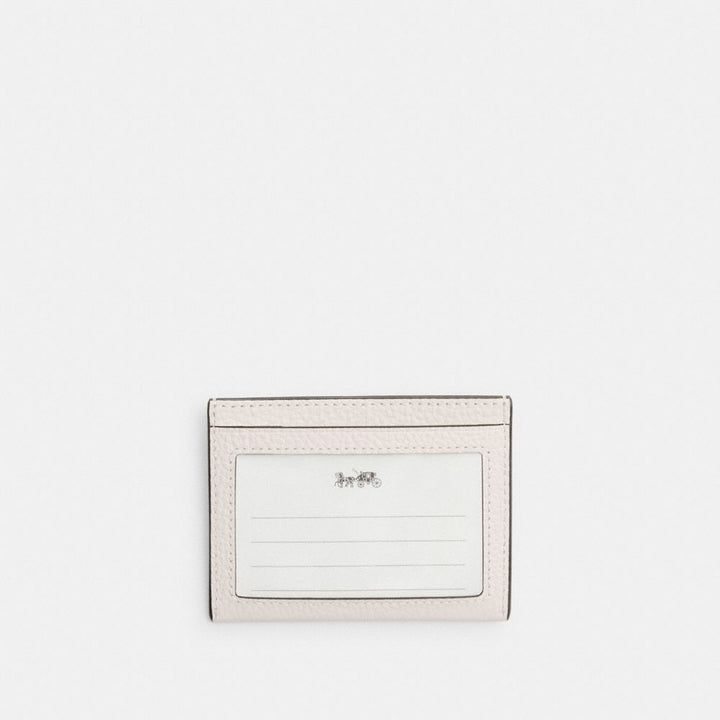 Coach Slim Id Card Case Chalk