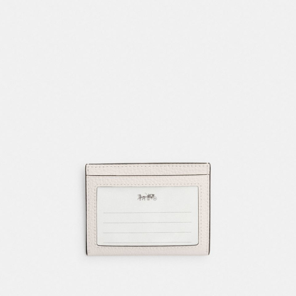 Coach Slim Id Card Case Chalk