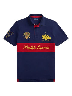 crest-embroidered polo shirt