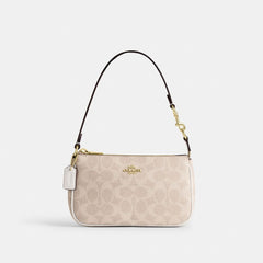 Coach Nolita 19 In Signature Canvas Gold Sand Chalk