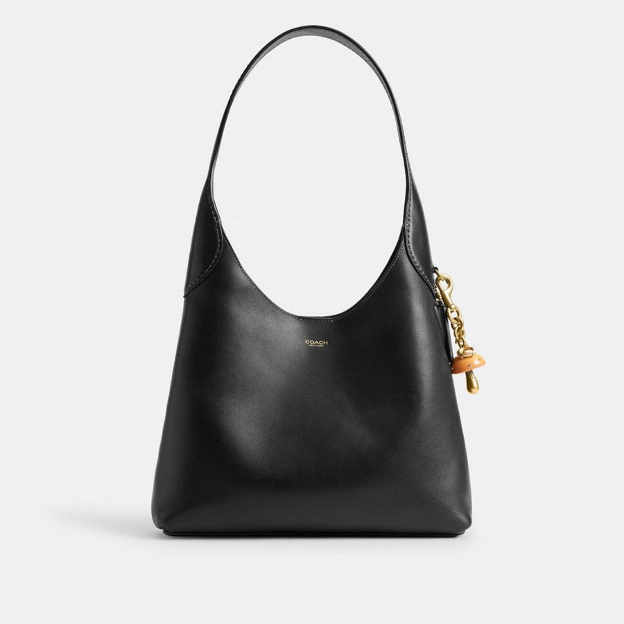 Coach Mushroom Bag Charm Brass Mustard