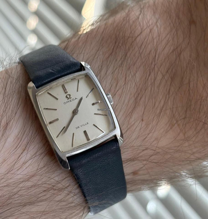 Omega De Ville Tank Rare Silver Dial N.MINT cal.620 1968 year 22x29,5mm